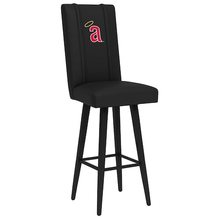Dreamseat Swivel Bar Stool 2000 with California Angels Cooperstown Secondary Logo XZ2000BSSBLK-PSCOOP0041